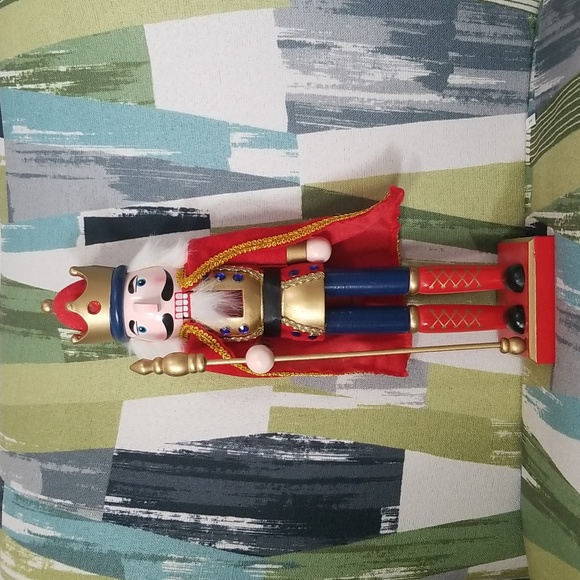 #A - Wooden Nutcracker Christmas Decoration NIB - Picture 1 of 11